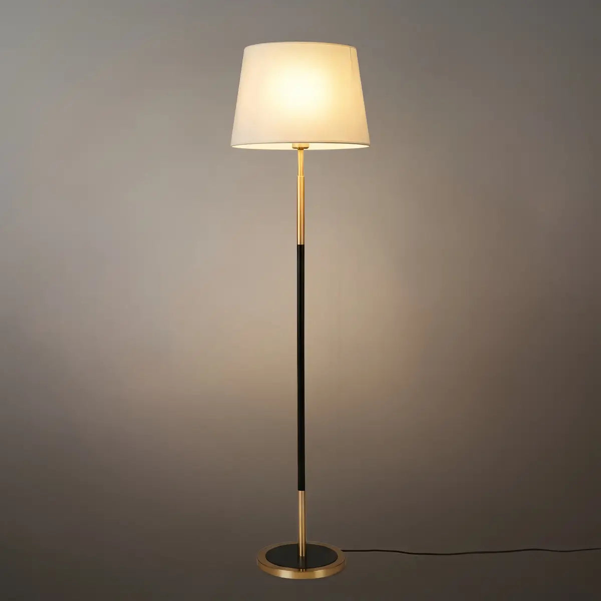 Zenno Modern Cylinder Fabric Floor Lamp